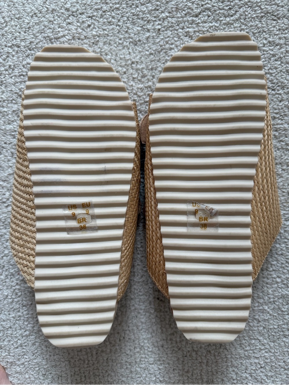 Serpui Natasha Bun Straw Sandals SZ 9 like NEW - Picture 4 of 8